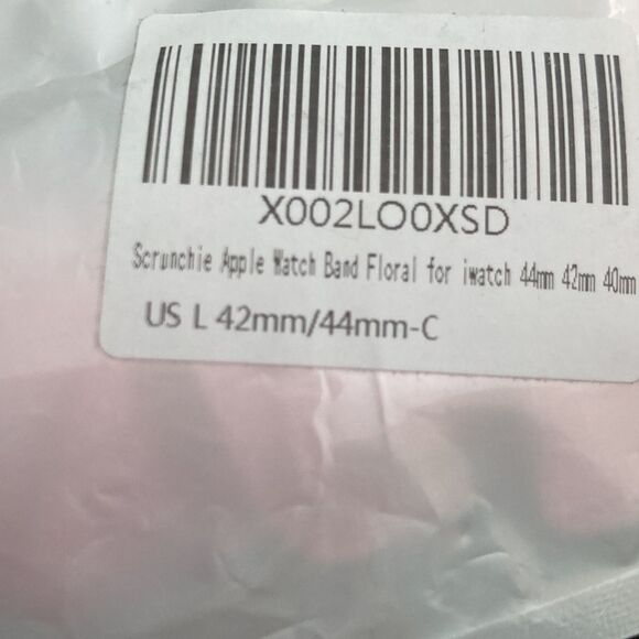 Floral scrunchie smart watch replacement band - Picture 3 of 4